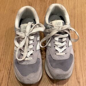 New Balance Light Gray Athletic Shoes